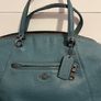 Coach Turqouise Leather Tote Image 2