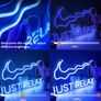 Just Relax Neon Sign,Neon Sign Powered by USB with Switch, Blue Led  16.1 inch x 8.2 inch Image 3