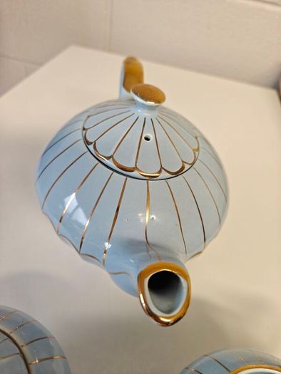 Elegant Vintage Sadler Baby Blue Tea Set
