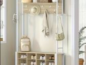 Coat Rack with Bench, Shoe Storage & Shelves