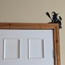 Halloween Door Topper - Witch with Broom and Crow - PLA 3D Printed Decor Image 3