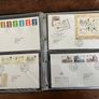 Collection of  74 UK First Day Cover stamps 1987 to 1992 in album plus 5 extra pages and book Image 8
