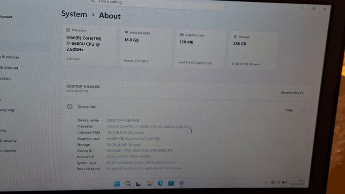 Dell Latitude E7270 | Intel i7 | 16GB RAM | 256GB SSD | Win 11 Pro + FREE Logitech Mouse