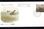 1989 Ireland Fauna &amp; Flora 39p Woodcock Game Birds Stamps Commemorative Stamps An Post First Day Cover (FDC) with Thurles Steele Cancel