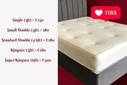 New Grey Divan Base, Headboard &amp; Mattresses
