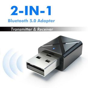 Bluetooth 5.0 Stereo Audio 2in1 Receiver Transmitter Mini AUX RCA USB 3.5mm Jack For TV PC A2 Car Kit Wireless Adapter