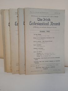 The Irish Ecclesiastical Record: A Monthly Journal  Under Episcopal Sanction Published by Browne and Nolan, Dublin (5 Issues) (HQ563)