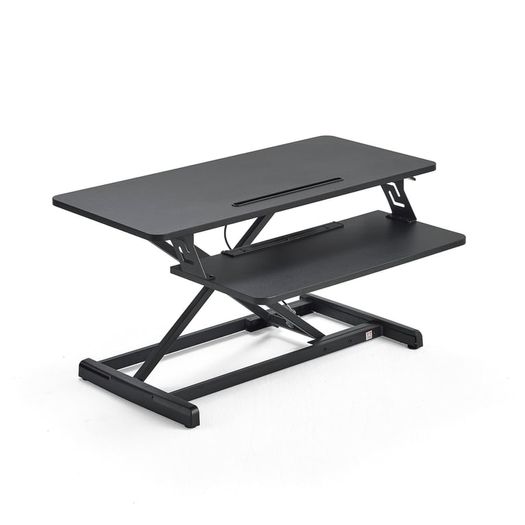 Hydraulic sitting/standing desk