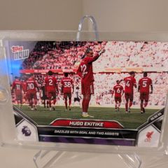 Hugo Ekitike Liverpool Topps Now card