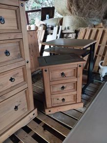Corona 3 Drawer Bedside Locker.