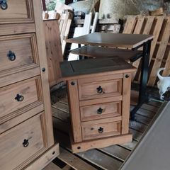 Corona 3 Drawer Bedside Locker.