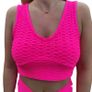 Pink Neon set Tik tok leggins and top Image 3