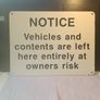 Heavy Duty Cast Aluminum Notice Sign Image 2