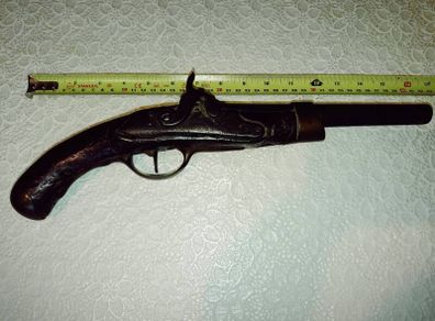 old percussion pistol for decor only