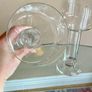 Vintage Pair Glass Floating Candle Holders, Thomas for Rosenthal, Germany Image 9
