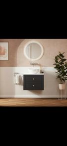 Crosswater canvass wall hung 600 units and worktop 70% SALE multiple colours