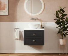 Crosswater canvass wall hung 600 units and worktop 70% SALE multiple colours