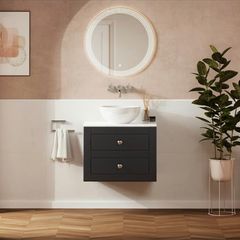 Crosswater canvass wall hung 600 units and worktop 70% SALE multiple colours