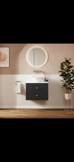 Crosswater canvass wall hung 600 units and worktop 70% SALE multiple colours