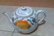 teapot 1940s made in england art deco handpainted
