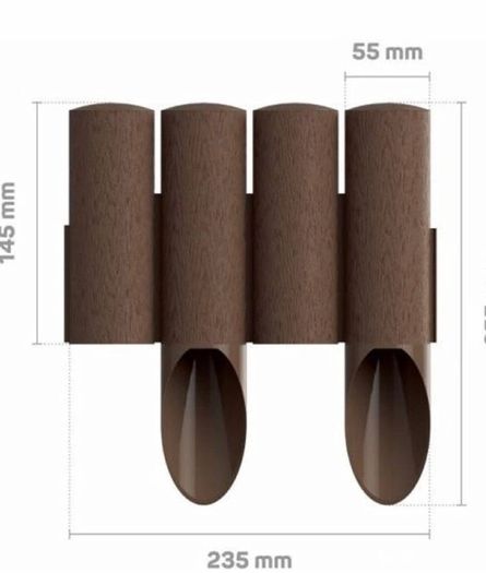 2.3m Very Strong Garden Fence Lawn Edging Boarder Edge Palisade Fencing Plastic