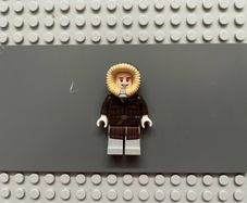 lego star wars sw0709 Han Solo minifigure - Parka, Dark Brown Coat (Hoth)