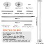 Professional Dancing Pole, Spinning Static Dancing Pole Kit, Portable Removable Pole, 45mm Heavy-Duty Stainless Steel Pole, Height Adjustable Fitness Pole, for Exercise Home Club Gym, Silver Image 2