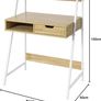 Home Office Table Desk Computer Desk Workstation with Storage Shelf Image 3