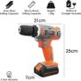 13Pc Cordless Drill Driver 18V/20V-Max Lithium-Ion, Electric Screwdriver, Accessory Kit, LED Work Light, Quick Change Battery & Charger Included (18V Cordless Drill & 13pc Kit) Image 2