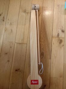 Natural wood cot mobile
