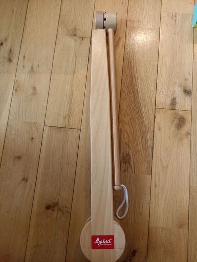 Natural wood cot mobile