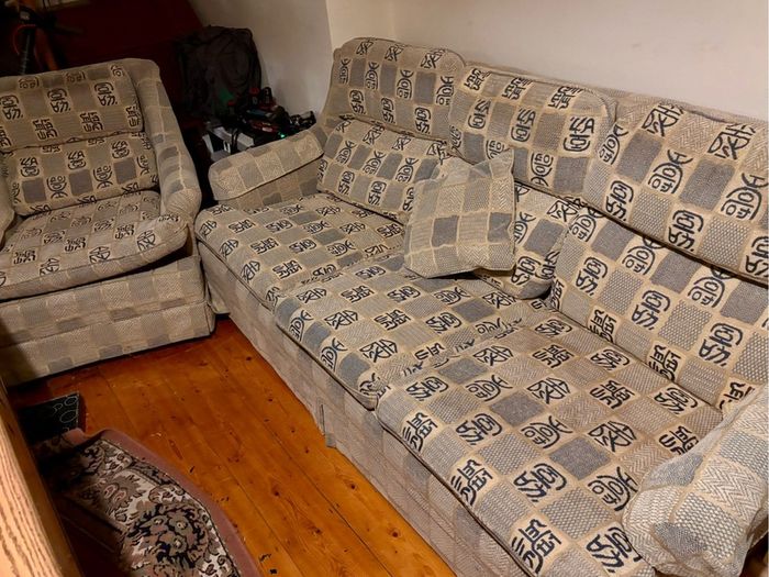 3 seater sofa and armchair