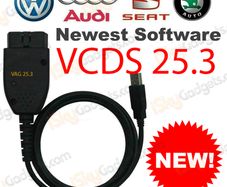 VAGCOM VCDS v25.3 Diagnostic Cable with VCDS 25.3  Software