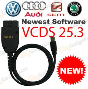 VAGCOM VCDS v25.3 Diagnostic Cable with VCDS 25.3  Software