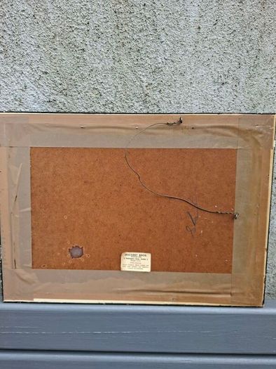 Vintage East Asian Silk Handpainted Painting
