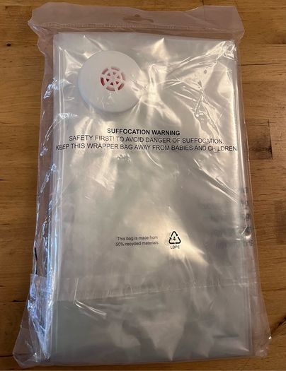 Dunelm, durable vacuum bag, dimensions: H90 x W130