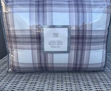 M&S Austin Check Brushed Throw 200x220cm