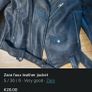 faux leather jacket - zara Image 2