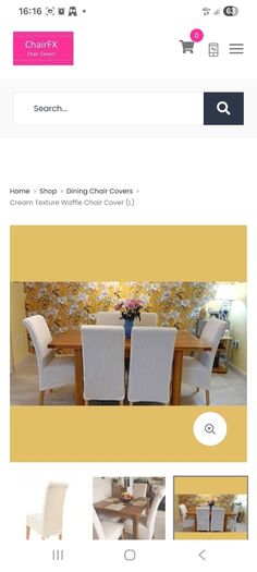 Brand New Cream Waffle Chair Covers - In Packaging