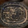 2 Antique blue and white platters Image 2