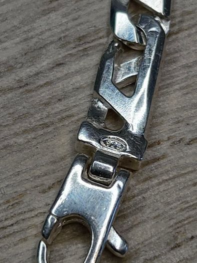 Men's Sterling Silver 925 Link Bracelet 19cm Boxed
