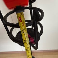 Black Floor Iron Candle Holder
