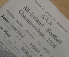 100 years old  GAA brochure 1924 All Ireland Football