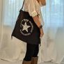 Vintage Canvas Tote Bag Black - BRAND NEW Image 6