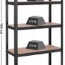 _Storage Shelves with 5 Shelves, Set of 2, Maximum Load 875 kg (175 kg Per Shelf), Shelving System, Adjustable Shelves, Reinforced Steel Frame Image 3