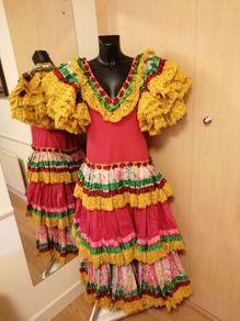 Traditional, Authentic Spanish Flamenco Dress