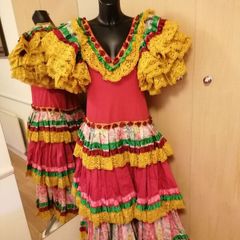 Traditional, Authentic Spanish Flamenco Dress