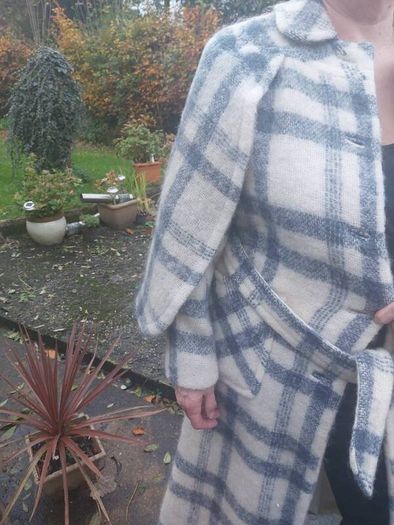 Donegal Design Vintage mohair wool cape coat (free post)