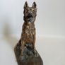 Gaston D'Illier (1876 - 1932) Dog sculpture- Bronze (Signed) Image 3