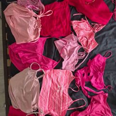 pink tops and dress